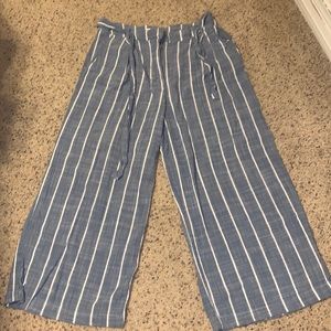 Stripped Flowy Pants